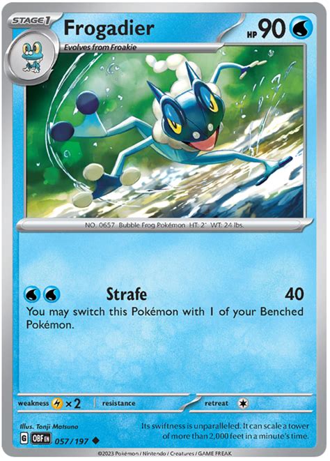 Frogadier - Obsidian Flames #57 Pokemon Card