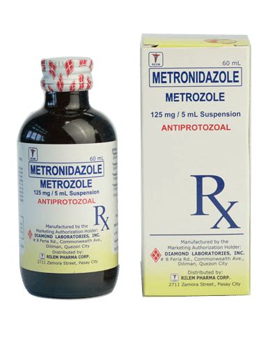 Metronidazole 125 mg / 5 mL Suspension - Diamond Laboratories, Inc.