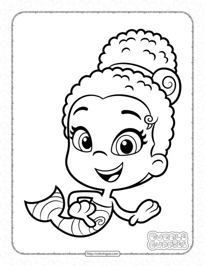 Bubble Guppies Zooli Coloring Pages