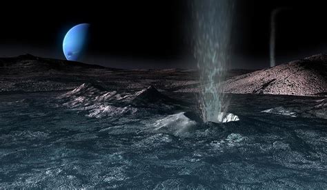 Geysers On Triton Photograph by Mark Garlick/science Photo Library ...