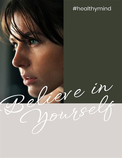 Believe in yourself poster template | Free Photo - rawpixel