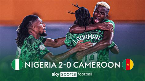 AFCON 2023: Ademola Lookman scores twice as Nigeria beat Cameroon to ...