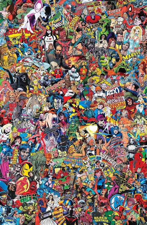 MARVEL COMICS GARCIN COLLAGE VAR, marvel collage HD phone wallpaper ...