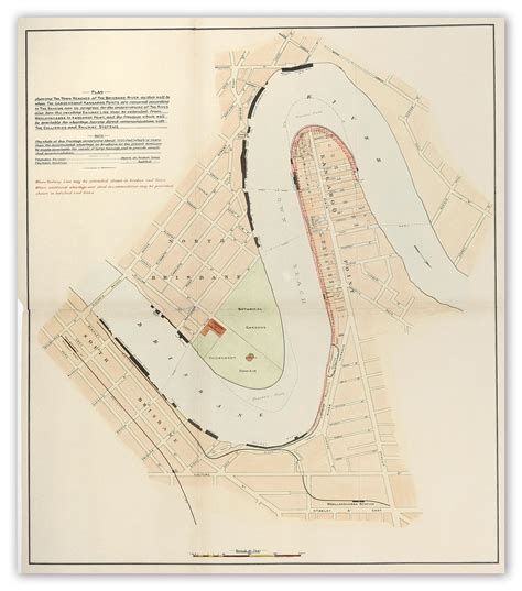 [Brisbane] Plan Showing the Town Reaches of the Brisbane River ...