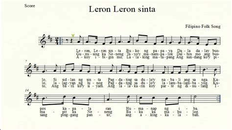 Leron Leron Sinta Music Sheet Chords - Chordify