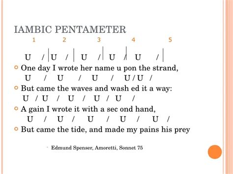 How to write iambic pentameter sonnet - visavsa