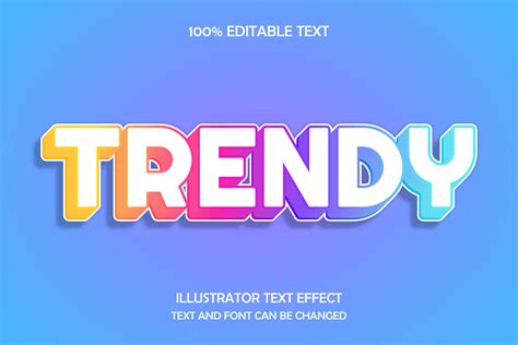 Trendy gradient outline text effect 1215174 Vector Art at Vecteezy