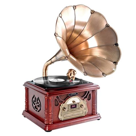 New PTCDCS32BT Classic Bluetooth Turntable Record Player, Vinyl-To-MP3 ...