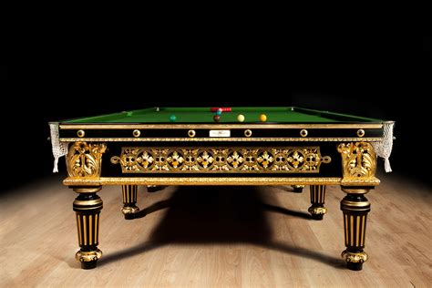 Antique Billiard Snooker Pool Table Gilded Cox And Yeman London England ...