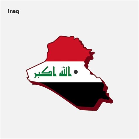 Premium Vector | Iraq country flag map infographics