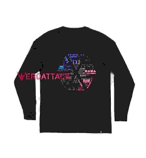 Exo Logo Letter Long sleeve T Shirt