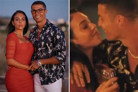 Watch as loved-up Cristiano Ronaldo kisses Georgina while they dance to ...