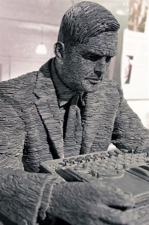 Turing-statue-Bletchley 14 - Alan Turing - Wikipedia Bizarre, Enigma ...