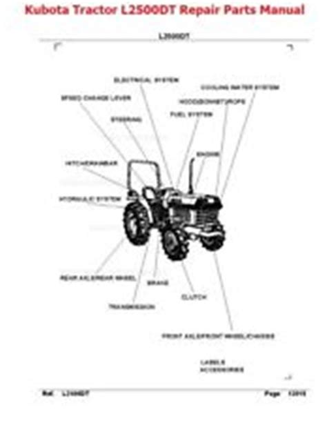 Kubota L3240 Parts Diagram