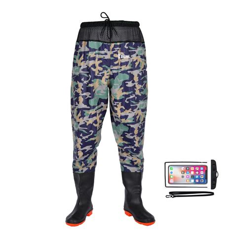 Waist Wader Pants Fishing Waders for Men Women with Boots Waterproof ...