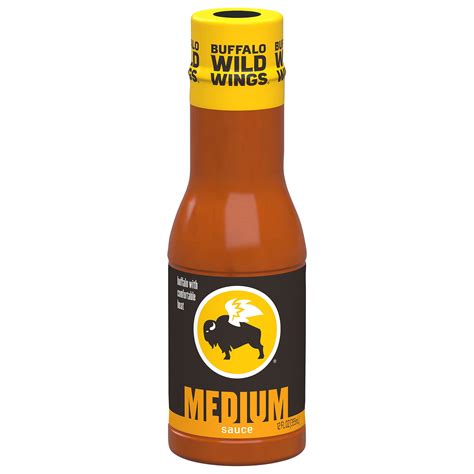 Buffalo Wild Wings Medium Buffalo Sauce, 12 fl. oz. - Spicy Mild Heat ...