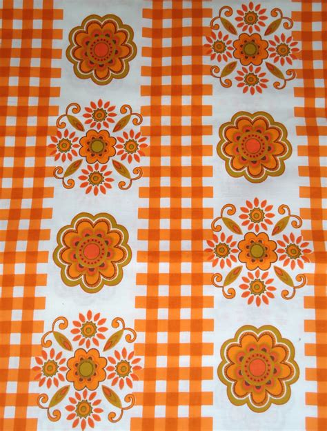 1960s cotton curtain fabric - modflowers