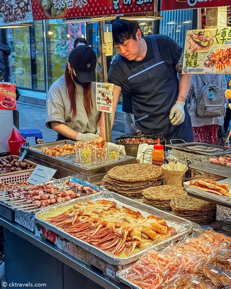 Myeongdong Night Market in Seoul Guide + Photos - CK Travels