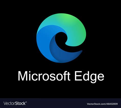 Microsoft edge browser brand logo symbol with name