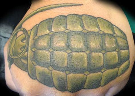 hand grenade by Steve Gibson : Tattoos