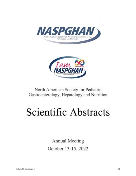 NASPGHAN Annual Meeting Abstracts : Journal of Pediatric ...