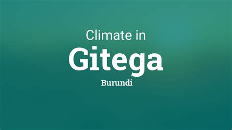 Climate & Weather Averages in Gitega, Burundi