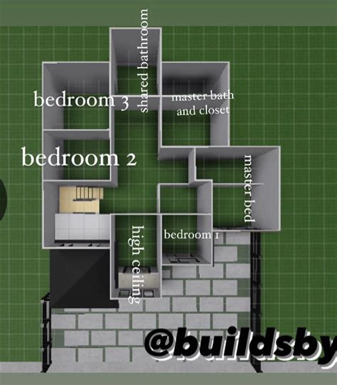 Bloxburg House Layouts 1 Story