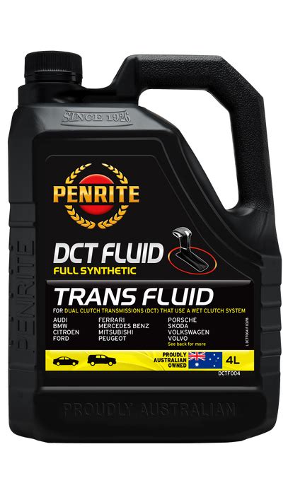 Penrite DCT Transmission Fluid 4 Litre - DCTF004 — A1 Autoparts Niddrie