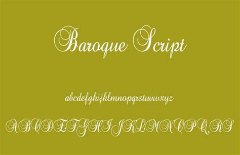 Baroque Script Font Free Download - Font Pearl