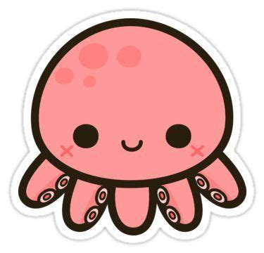 Cute octopus Sticker | Pieuvre dessin, Autocollant, Autocollants kawaii