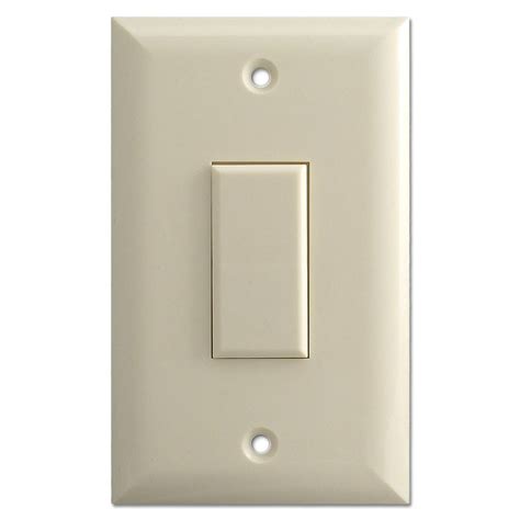 Genesis Touch Plate Light Switch Low Voltage 1 Button Almond