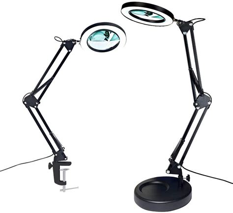 Magnifier Desk Lamp, Addie 2-in-1 Dimmable Daylight Bright LED ...