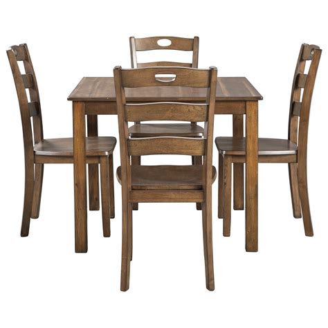 Signature Design by Ashley Hazelteen Square Dining Table and Chair Set ...