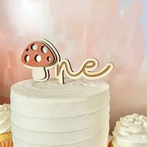 Mushroom ONE Cake Topper, Boho Cake Topper, First Birthday Decorations ...