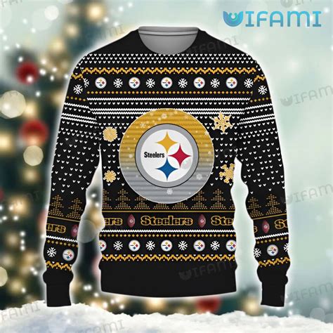 Pittsburgh Steelers Christmas Sweater Logo Steelers Gift - Personalized ...