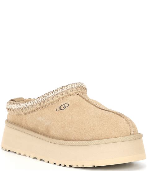 UGG Tazz Suede Platform Clog Slippers | Dillard's