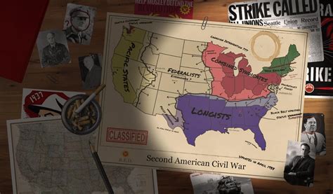 Second American Civil War Map : Kaiserreich