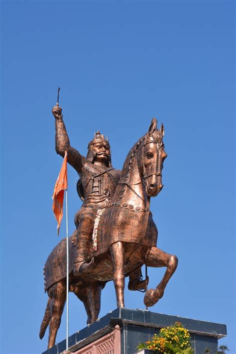 Statue of Chhatrapati Shivaji Maharaj. Editorial Stock Photo - Image of ...