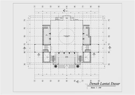 Denah Masjid AutoCAD