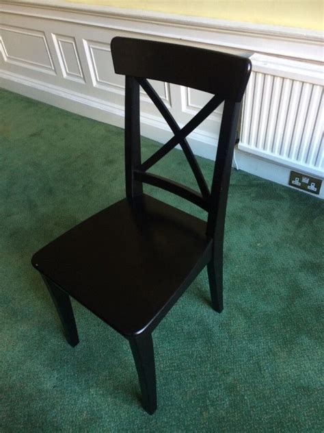 6 Black wooden kitchen / dining chairs | in Stockbridge, Edinburgh ...