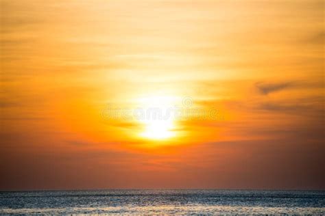 Beautiful Sunset Over Blue Sea Stock Image - Image of beautiful, nature ...