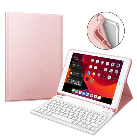 Fintie TPU Keyboard Case for iPad 10.2 inch 7th 8th Generation - [Built ...