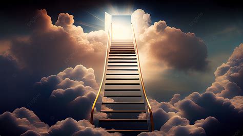 Heaven Ladder Night Sky Background, Lineage, Ladder, Night Sky ...