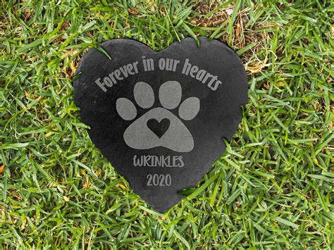 Dog Memorial Garden Stone Pet Memorial Gift in Memory Dog Pet Loss ...