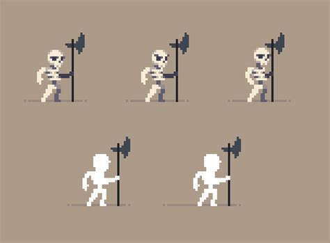 Skeleton Sprite Pack by Jesse M | Pixel art tutorial, Pixel art games ...