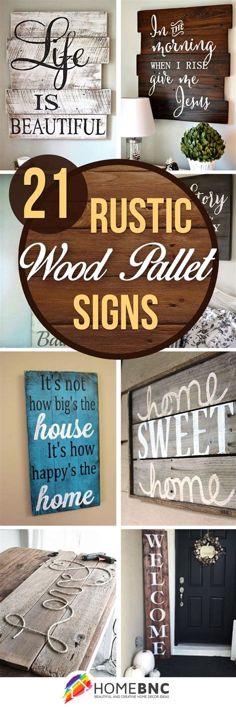 40+ Wood Signs to Add Rustic Glam to your Decor | Изделия из поддонов ...