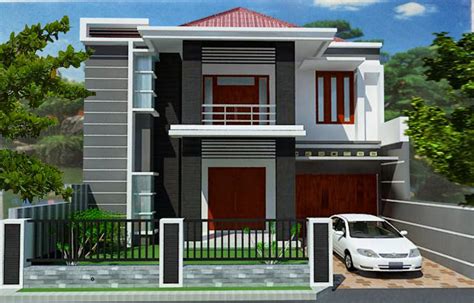 Contoh-Contoh Model Rumah Minimalis 2 Lantai - Gambar Gambar Desain Rumah