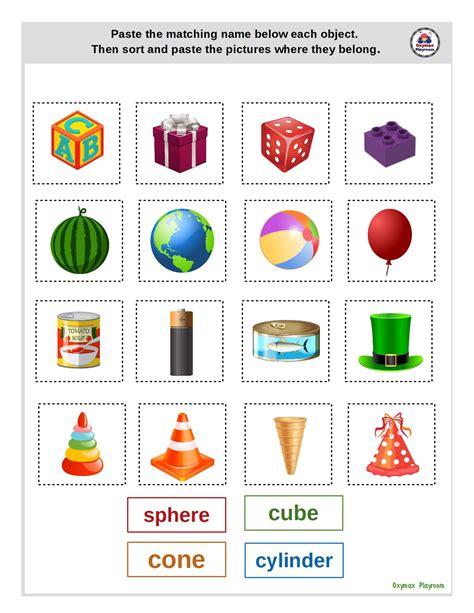 3D Shapes Free Printable