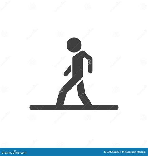 Walk logo vector stock vector. Illustration of human - 234966233