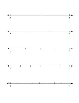 Blank Fraction Number Line Printable